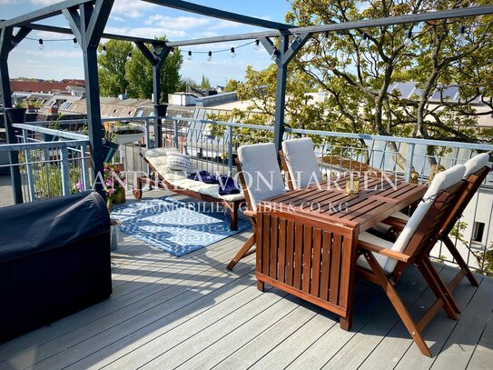 Charme, Charakter, Klasse - Großzügiges Raumwunder mit Dachterrasse in HH-Ottensen