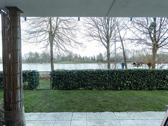 Maisonette-Wohnung mit Garten und Blick auf den Kanal