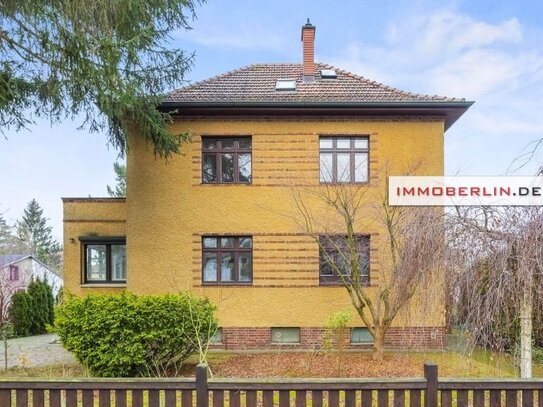 IMMOBERLIN.DE - Top-Wohlfühllage! Brillantes Einfamilienhaus mit großem Südwestgarten