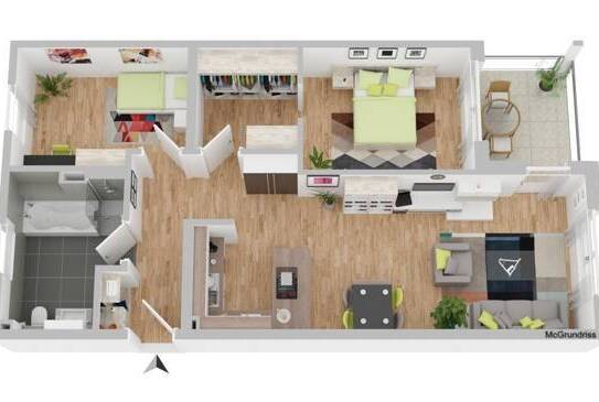 Fürth-Dambach: Schöne, moderne Wohnung mit Carportstellplatz und Top Energetik A+