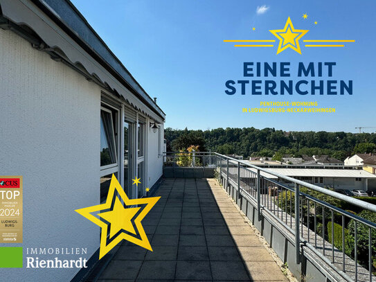 Eine mit Sternchen! Penthouse-Wohnung in Ludwigsburg-Neckarweihingen