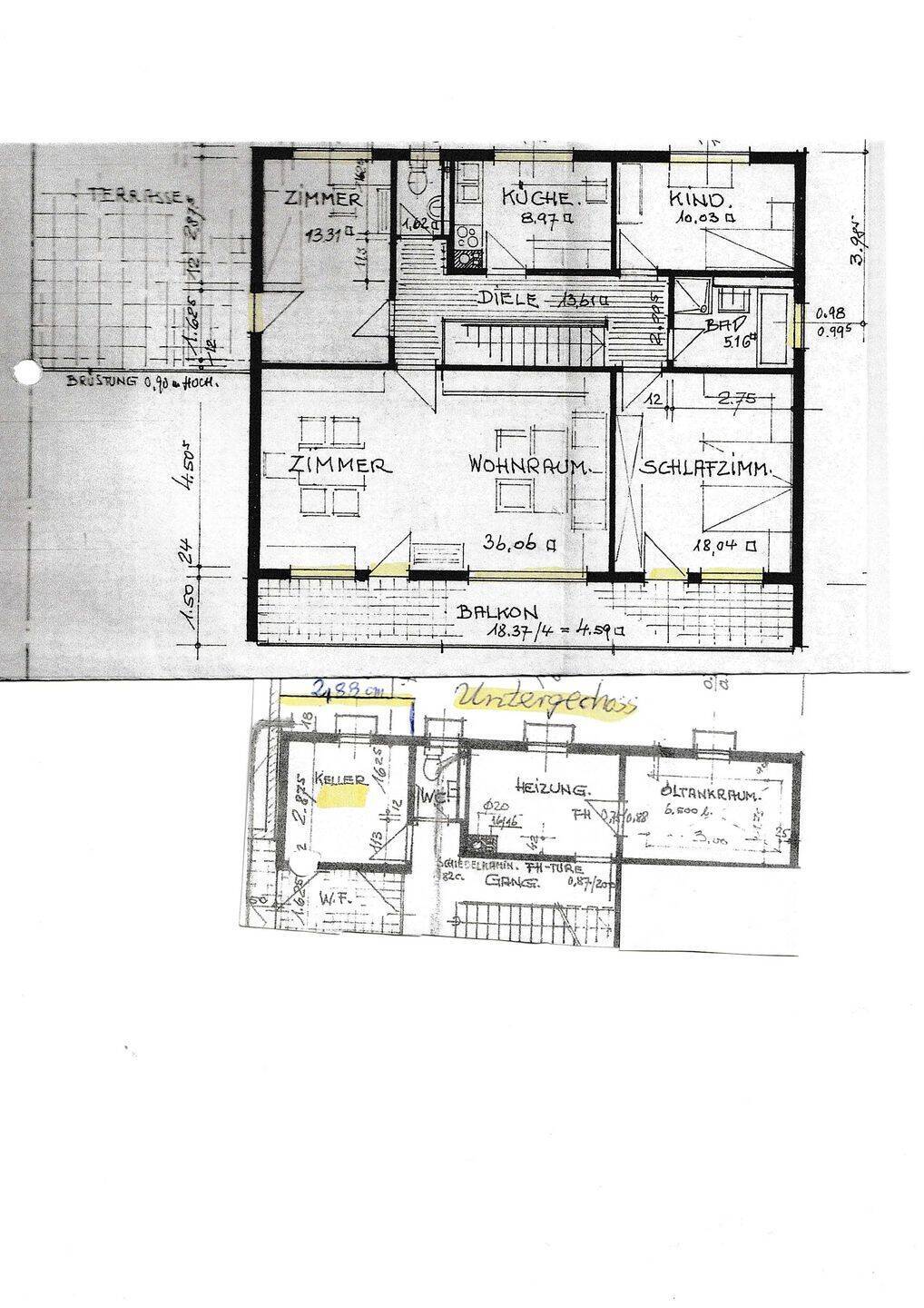                                                              Helle und ruhige 4-Zimmer-Wohnung im 1. OG                                                       in Giebelstadt (Würzburg)