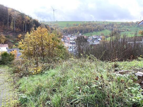 Ruhig gelegenes Hanggrundstück mit Weitblick, in einer Sackgasse - Süd-/Ost-Lage!