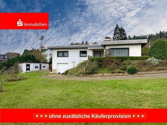 Bungalow mit Bauplatz und Burgblick!