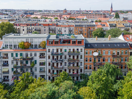 Bestlage - Penthouse am Clara-Zetkin-Park mit Dachterrasse, Stellplatz und Fahrstuhl