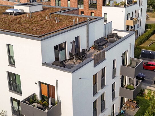 Exklusives Neubau-Penthouse mit Dachterrasse, moderner Ausstattung und zwei Tiefgaragenstellplätzen