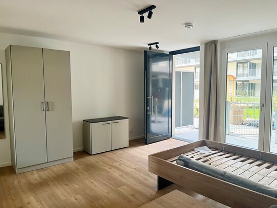 Erstbezug 01.02.2025! Möblierte 1,5-Zimmer-Terrassenwohnung