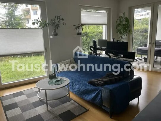 [TAUSCHWOHNUNG] Helle 2 Zimmer Wohnung mit Garten in zentraler Lage