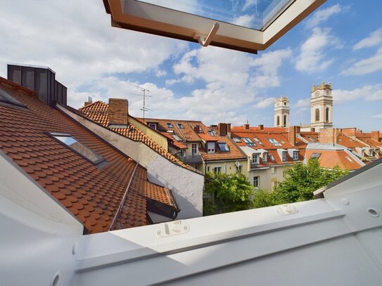 Potentialreiche Dachgeschoss-Maisonettewohnung in einem gepflegten Denkmalschutzobjekt