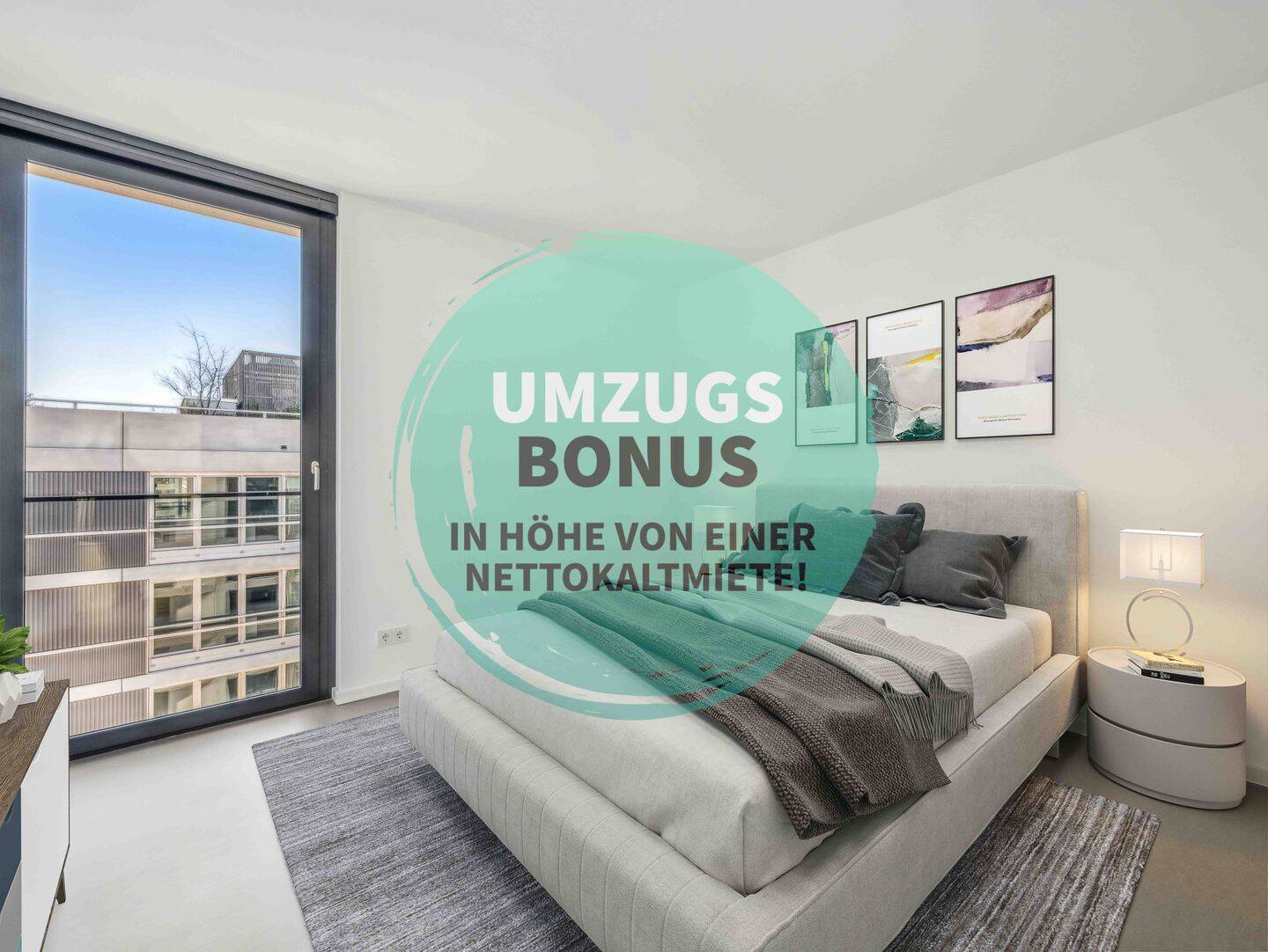 Modern Living at The Colonnades - Exklusives 3-Zimmer-Apartment mit zwei Loggien und Einbauküche - Photo 1