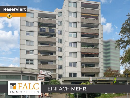 Helle Eigentumswohnung mit 4 Zimmern, Loggia und Tiefgaragenstellplatz in Düsseldorf-Rath