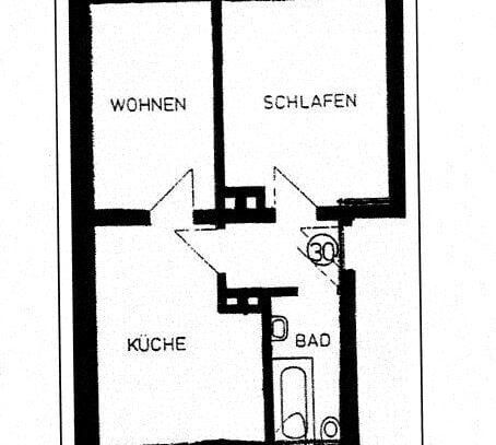 Reserviert: Helle, sehr gut geschnittene 2-Zimmer-Wohnung im Herzen von Kempten (Allgäu)