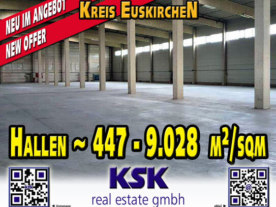 Flexible Größeneinteilung: Produktion, Lager, ab ~447 m²/sqm - 9.028 m²/sqm