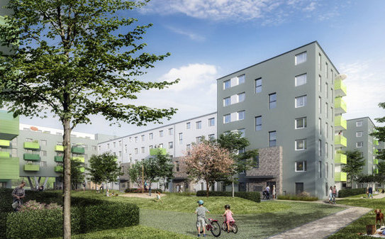 Geräumige Neubauwohnung mit Blick ins Grüne