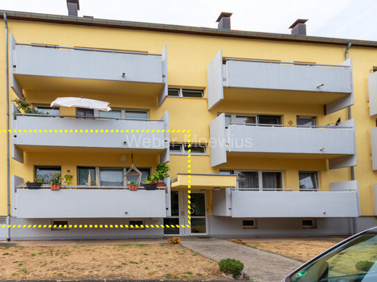 Modernisierte, gepflegte 2-Zimmer-Wohnung mit Balkon (Hochparterre)