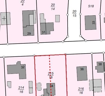 westimmobilien: Einfamilienhaus-Baugrundstück mit positivem Bauvorbescheid umgeben von Feldern und Wiesen