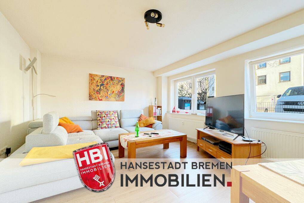 Findorff / Attraktive 2-Zimmer-Erdgeschosswohnung mit großzügigem Garten