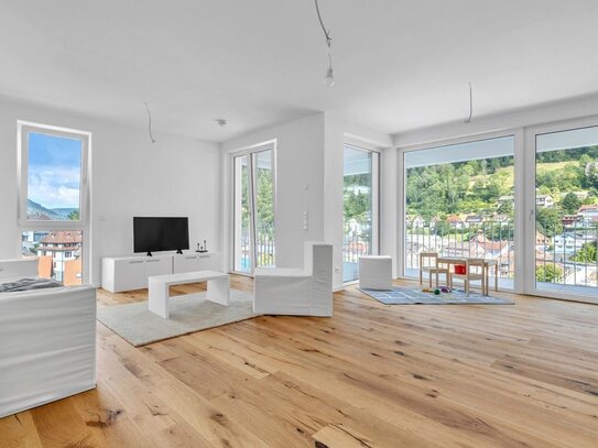 *TG-Stellplatz inklusive* Traumhafte 3-Zimmer-Neubau-Wohnung mit Terrasse im Herzen von Bad Wildbad