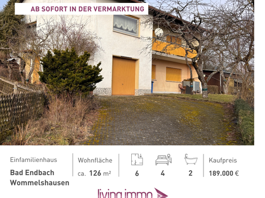 "Familienparadies mit großem Garten - Charmantes Wohnhaus in Bad Endbach OT"