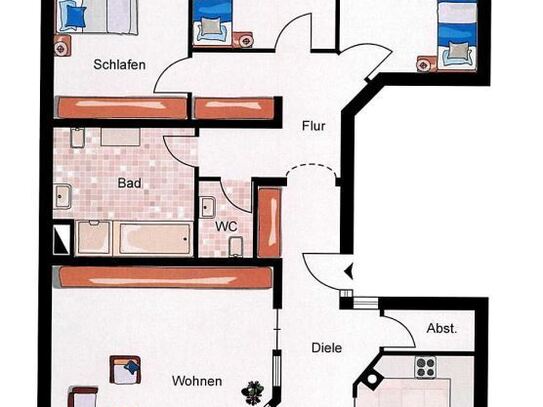 Ideal für junge Familien: Tolle und bezahlbare 4,5-Zimmer-Wohnung!