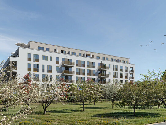 Kompakte 3-Zimmer-Wohnung mit Loggia und schönem Blick auf Streuobstwiese