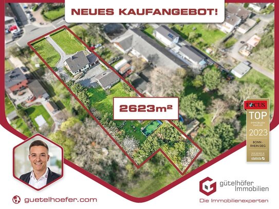 Chance für Bauträger! 2.623m² Baugrund mit 3 Baufenstern - bebaubar nach B-Plan in Swisttal-Odendorf