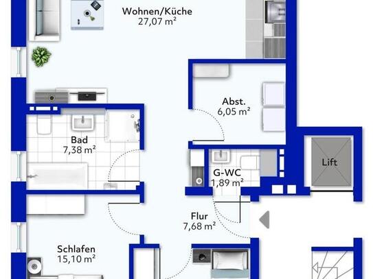 Attraktive Neubauwohnung in schöner Wohnlage