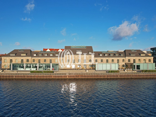 Bürofläche mit Blick auf Molecule Man