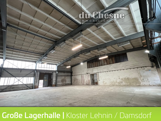 Halle Lagerhalle 630 qm Kloster Lehnin / 14797 Damsdorf , zzgl. Freifläche möglich