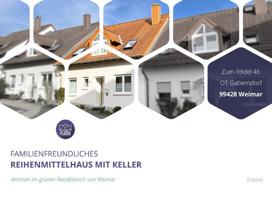 Familienfreundliches Reihenmittelhaus mit Keller und Garten