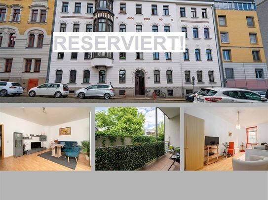 *** In entspannter ruhiger Lage*** Helle & große Hochparterre Wohnung in Leipzig-Plagwitz *** mit Balkon***