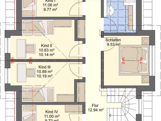 Ein Bauwerk Haus für die etwas größere Familie in Auerswalde Lichtenau