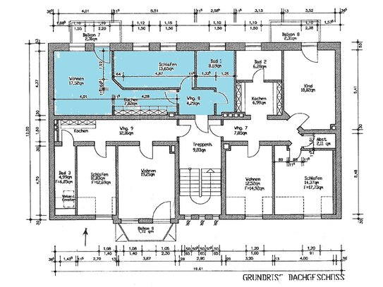 schöne 2Raum-Wohnung mit Dielen & Balkon in zentraler Lage !