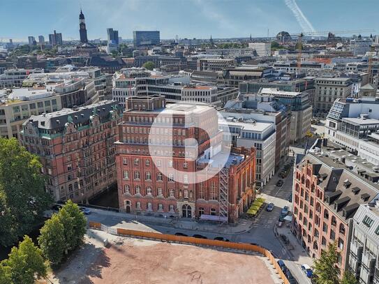 Historisches Gebäude mit Terrasse preiswert in der Hamburger City mieten! Praxis möglich!