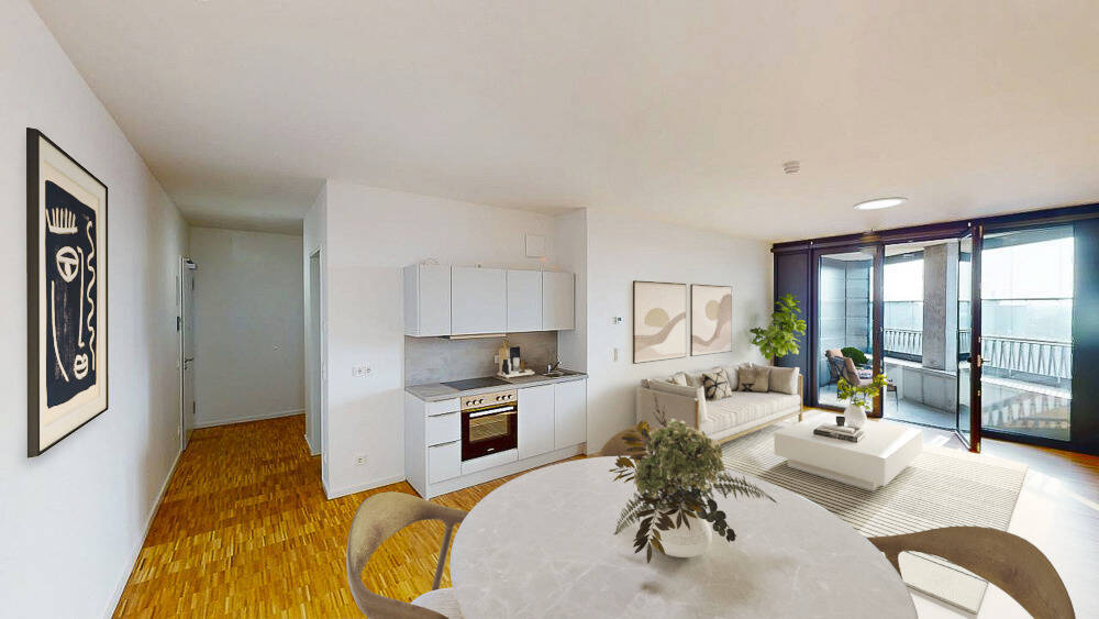 SPRING TOWER: Exklusives 3-Zimmer-Penthouse mit zwei Loggien und Luxus-Feeling - Photo 1