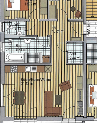 3-Zimmer Wohnung am Stadtpark in Senden-Wullenstetten zu vermieten