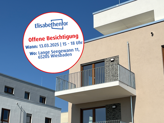 Moderne 3-Zimmer-Neubauwohnung mit Balkon und Aufzug in Wiesbaden