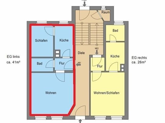 schnuckelige 2-Zimmer-Wohnung in Wurzen