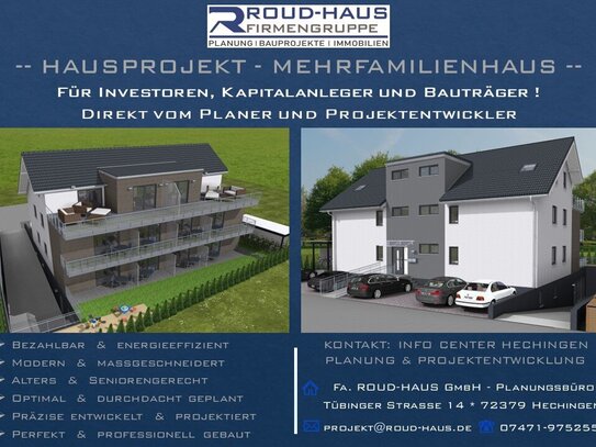 + EXKLUSIVES MEHRFAMILIENHAUS-PROJEKT! +