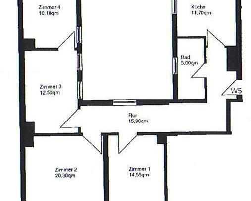 4- Raum Wohnung im Zentrum von Ilmenau