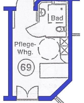 1-Zimmer-Pflege-Appartement im Seniorenzentrum "Am Erlenfeld 1" in Alterlangen