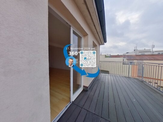 Lichtdurchflutete Dachgeschosswohnung mit großzügiger Dachterrasse in Innenstadtlage von Schwerin