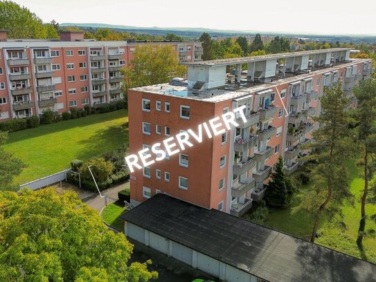 Reserviert: 3-Zimmer-Wohnung mit Balkon und Garage am Wildpark