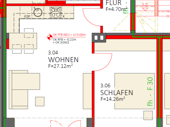 EG-Wohnung Nr. 3, Neubau in Gildehaus