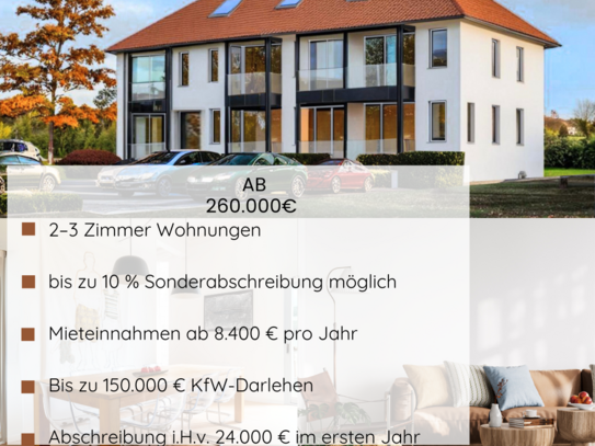 10% Abschreibung 2 Zimmer Wohnung