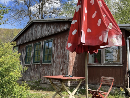 Freizeit Grundstück Blick auf Stadt und Schloß Stolberg, Garten - Bungalow in 06536 Südharz