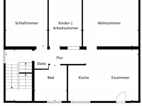 3,5-Zi.-EG-Wohnung mit geh. Innenausstattung; Terrasse und Einbauküche