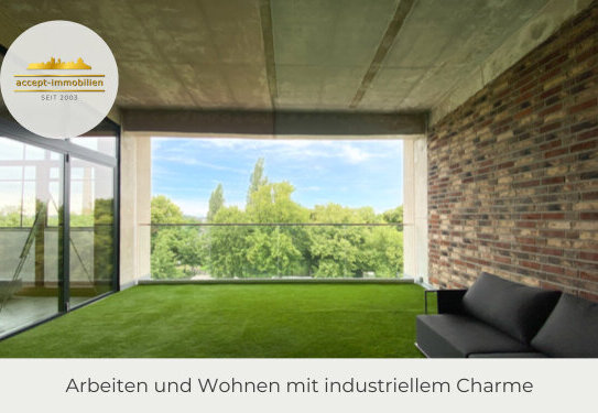 ** Arbeiten im Loft | industrieller Charme |Wohnen und Arbeiten mit großer Loggia | sofort frei **