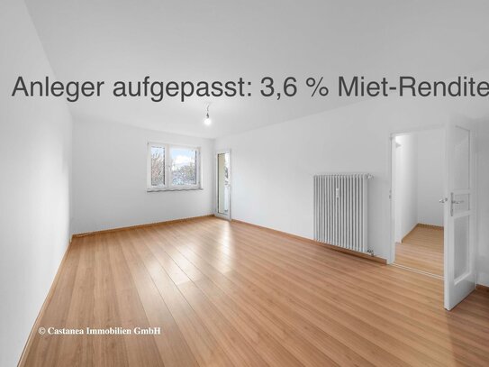 Anleger aufgepasst: Helle Familienwohnung in der Parkstadt Bogenhausen mit Südbalkon (vermietet bis März 2025 zu 3,6 %…