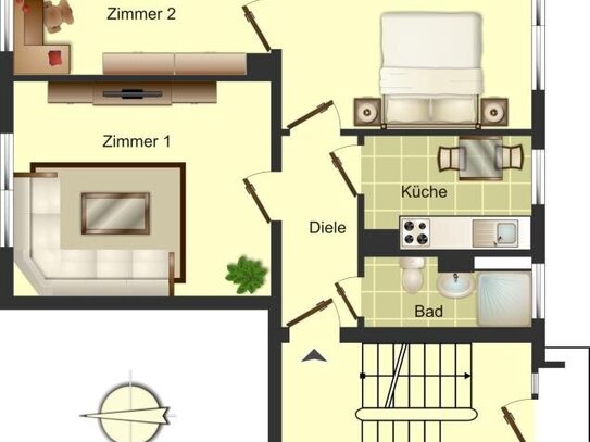 3-Zimmer-Wohnung in Bergkamen Rünthe